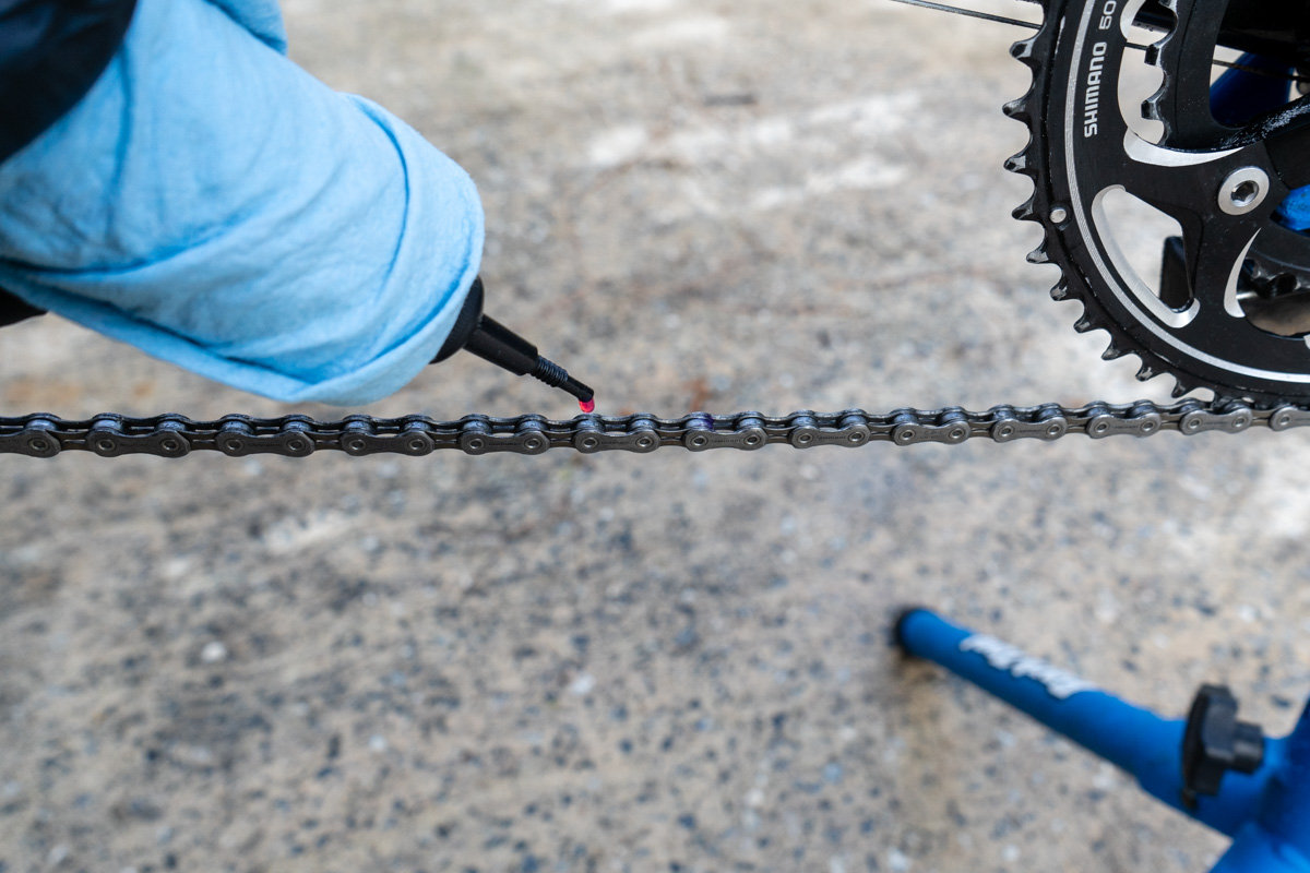 lube chain after washing bike