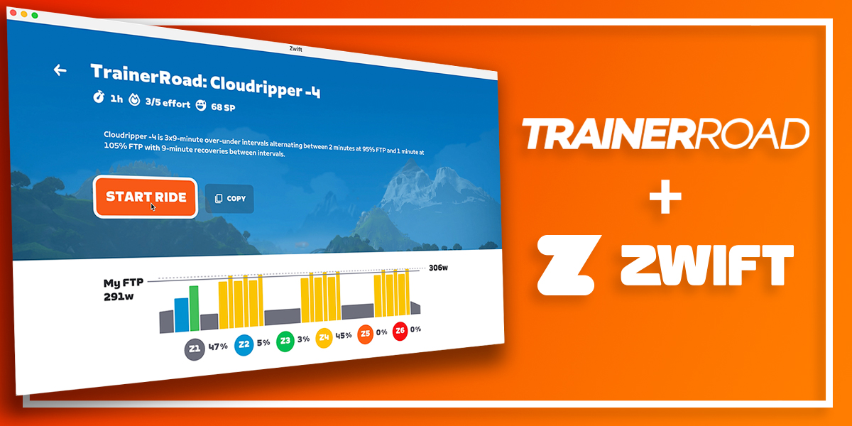 TrainerRoad and Zwift finally work together! Meaning if you have a TrainerRoad subscription and a Zwift subscription, you can now easily do your TrainerRoad workouts in Zwift.